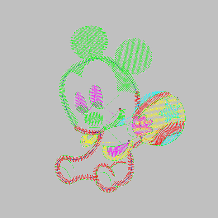 Живной рисунок вышивания Mickey Mouse