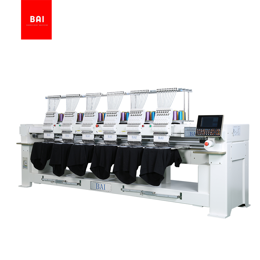Bai заводская цена коммерческая промышленная 12 игл 6 головок компьютеризированной вышивальной машины цена